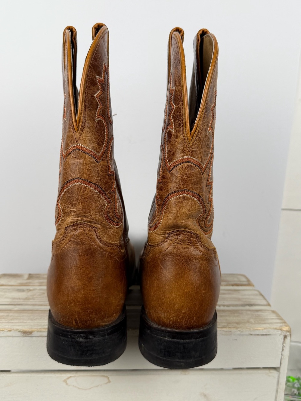 Cody James men's western boots distressed leather detailed embroidery size 9D - Picture 7 of 13